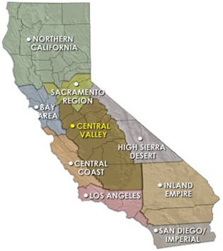 central valley map 